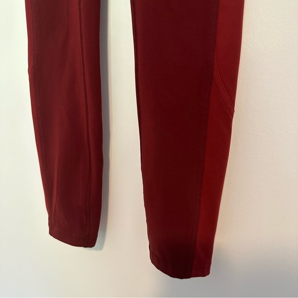 Lululemon box it out tight pocket leggings in deep rouge / oxblood - Picture 10 of 13